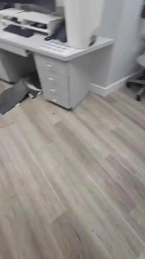 Walkthrough of the finished glue-down LVT